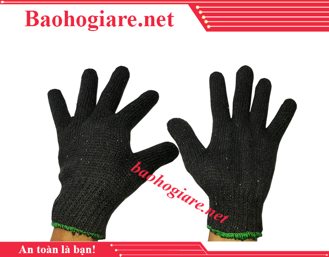 Găng tay len màu den 60g giá rẻ nhất tại TP.HCM