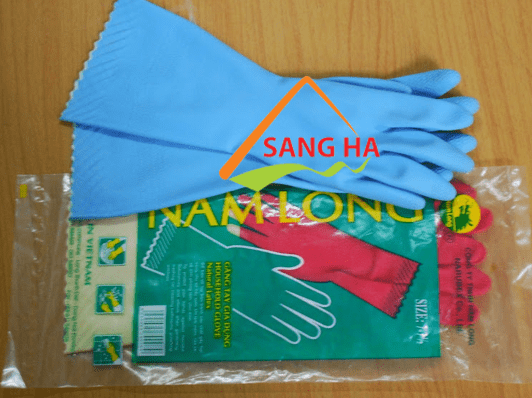 Găng tay cao su Nam Long công nghiệp size 7