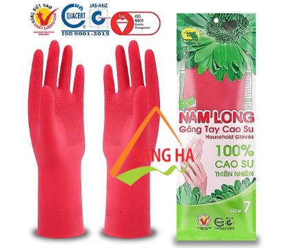 Găng tay cao su Nam Long size 7