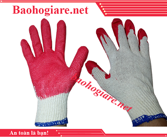 Găng tay len phủ cao su 1 mặt 70g giá rẻ nhất tại TP.HCM - BẢO HỘ LAO ĐỘNG